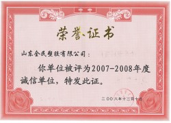 市級(jí)誠信企業(yè)榮譽(yù)市級(jí)2008.12